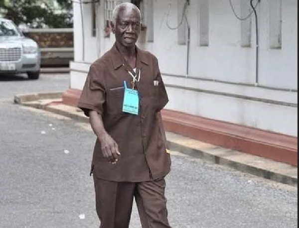 Afari Gyan, former EC Chairperson, symbolizing credibility as Dr. Omane Boamah questions the current