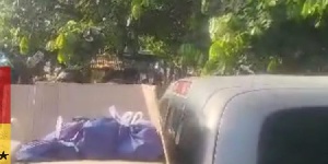 The vehicle was eventually moved away from the polling station to ease tensions
