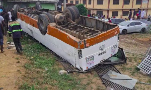 The accident which happened around 6:30 am involved a Tata school bus