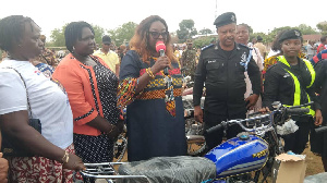 Freda Akosua Prempeh (middle), Tano North Constituency's Member of Parliament