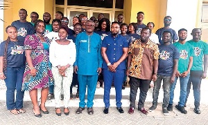 National Choral Composers in a group photograph with staff of GTA