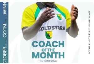Stephen Frimpong Manso Named NASCO Ghana Premier League Coach of the Month for October