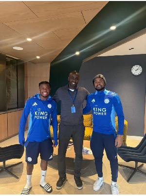 Fatawu Issahaku (left), Otto Addo (middle) and Jordan Ayew
