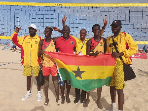 Ghana's volleyball team