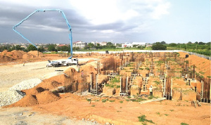 The modern multi-purpose building complex, once completed, will provide state-of-the-art amenities