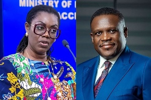 Ursula Owusu and Sam George