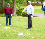 Otumfuo Osei Tutu II and Charles Ewing