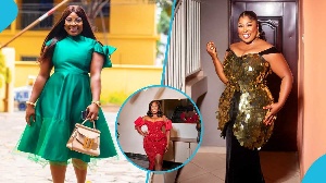 The award-winning star posed gracefully in an off-shoulder sequin dress from her own brand