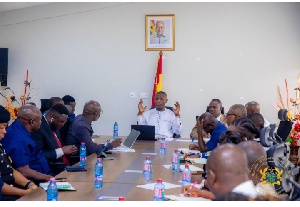 Sports Minister Kofi Adams holds meeting with GFA