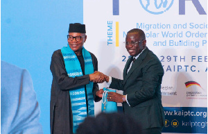 The Minister for Defence, at the closing ceremony of the 3rd Kofi Annan Peace and Security