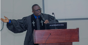 GHANBATT Chaplain Captain Michael Aniagyei delivered a sermon