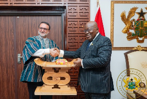 Akufo-Addo thanked Ambassador Bijam Gerami Nazoksara of Iran