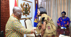 President Nana Addo Dankwa Akufo-Addo with EC boss Jean Mensa