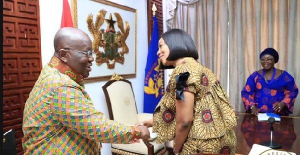 President Nana Addo Dankwa Akufo-Addo with EC boss Jean Mensa