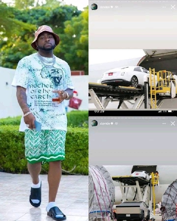 Davido buys new Rolls Royce