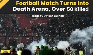 Violent clashes between fans during football match in Guinea