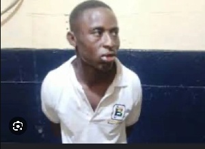 Ayoma, who denies the charges allegedly broke two handcuffs