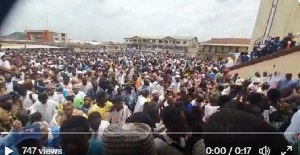 Scene of Kumasi Central Mosque during inauguration by Vice President Dr Bawumia