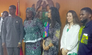 Mrs Joyclen Adii and Harriet Thompson (middle)