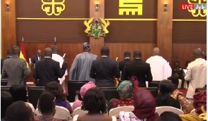The swearing-in ceremony at Jubilee House on February 7 confirmed key appointments