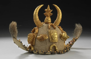 A ceremonial cap worn by courtiers at coronations is among the items to be loaned back