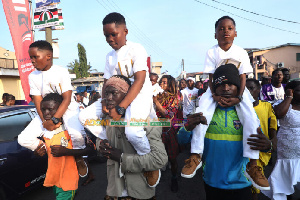 The celebration occurs in various quarters of the Ga Traditional Area