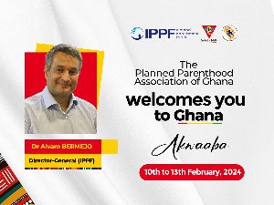 PPAG's Welcome poster for IPPF Director General