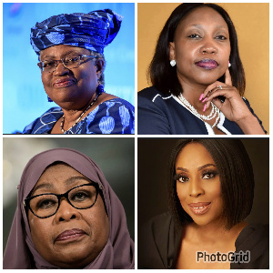 A collage of the women