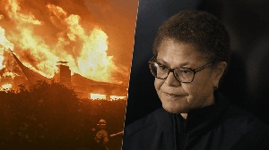 The fires destroyed over 1,000 homes and forced 100,000 residents to evacuate