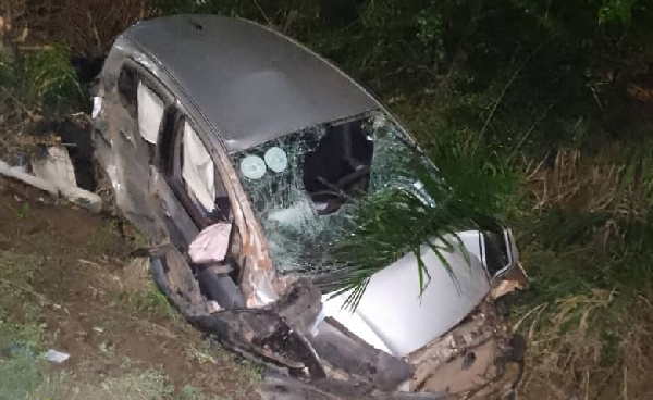 The deceased identified as 33-year-old Moses Donzor, a driver of a Toyota Vitz