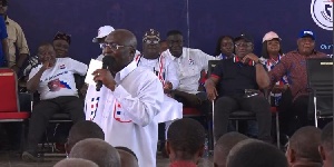 Dr. Mahamudu Bawumia speaking during his campaign