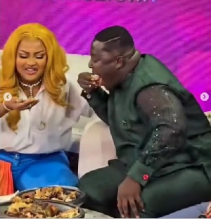 Jude with Nana Ama McBrown
