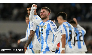 Liverpool midfielder Alexis Mac Allister put Argentina 1-0 ahead against Chile