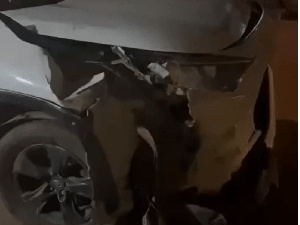 He confirmed his safety on social media, sharing a photo of the wrecked car