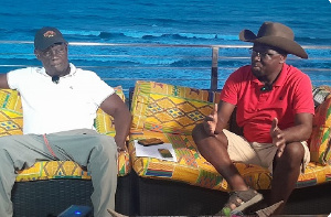 Attorney Nicholas Nuamah, founding father NPP Seattle (left)
