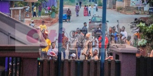 The chaos erupted after Saturday's elections