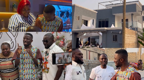 Kwaku Manu hosted a grand housewarming for his six-bedroom mansion in East Legon Hills, Accra.
