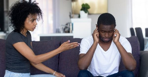 Woman Talking To Her Husband