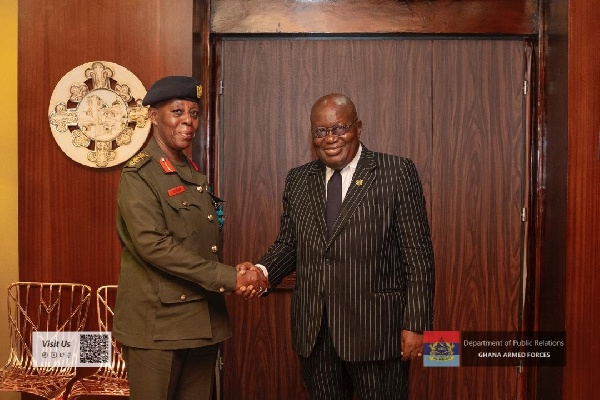 During the meeting, President Akufo-Addo praised her remarkable service