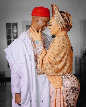 Regina Daniels and husband