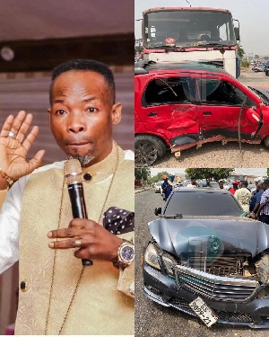 Salifu Amoako involved in an accident