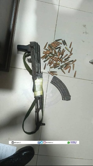 Police recovered an AK-47 rifle with 69 rounds of ammunition from the suspects