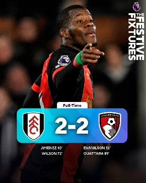 Dango Ouattara's late strike earned Bournemouth a 2-2 draw at Fulham