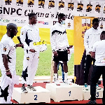 Some of the winners receiving their awards