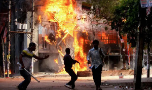 Thirteen police officers were killed in Sirajganj during a police station attack.