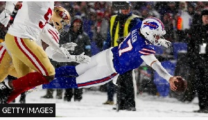 Josh Allen became the first quarterback in NFL history to score a passing