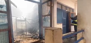 The blaze erupted while students were away for afternoon prep