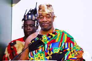 Ga Mantse addressing the gathering