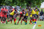 Action from the Ghana vs. Kenya clash at UG, Legon