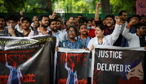 The protests highlight ongoing concerns about workplace safety for women